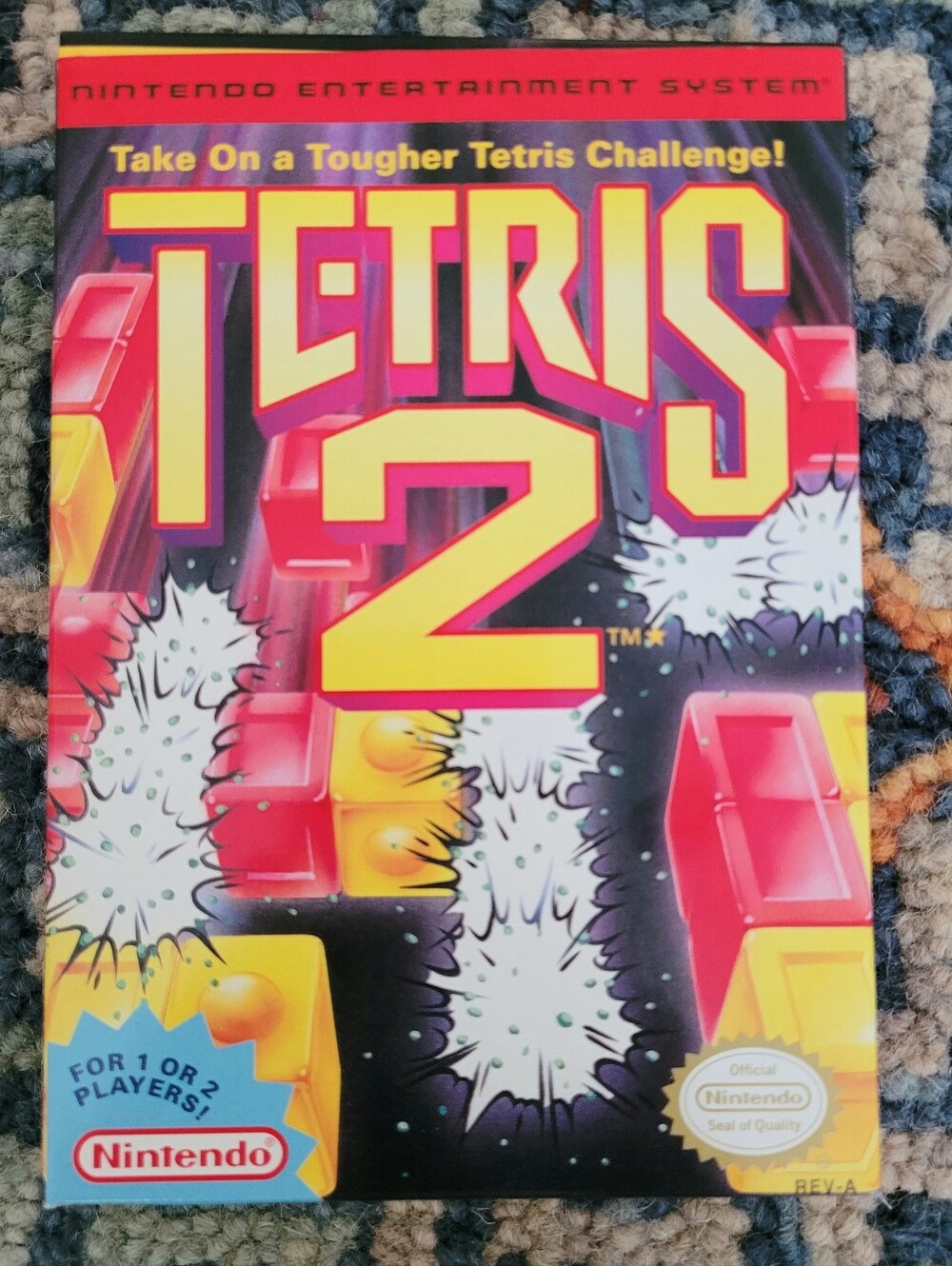 Nintendo NES Tetris 2 Game In Original Box